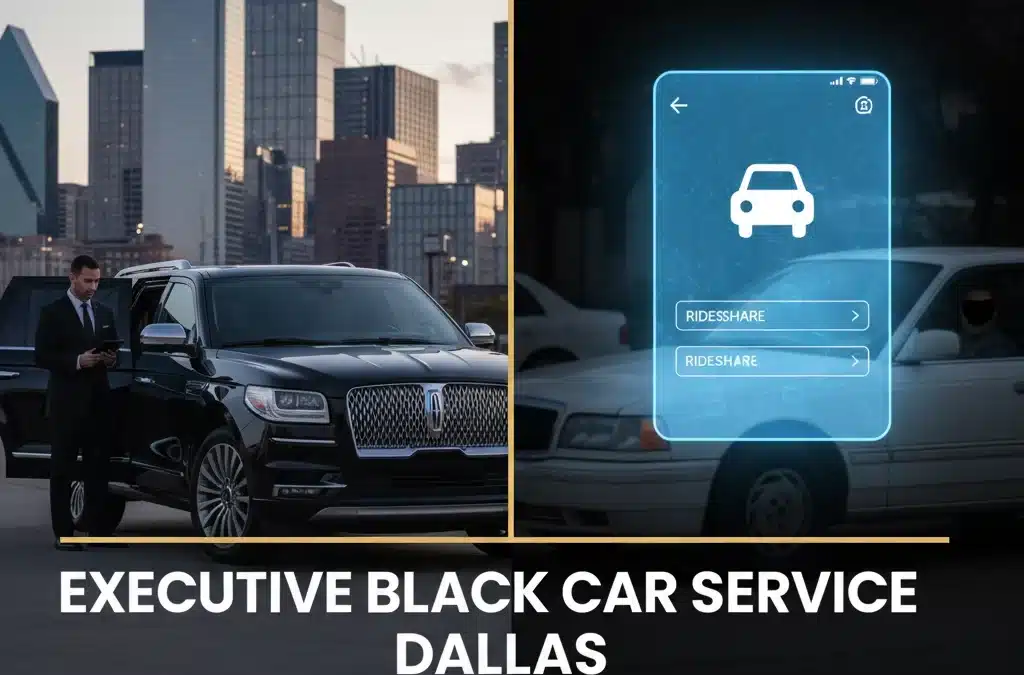 Executive Black Car Service Dallas vs Rideshare Apps: Which Is Better for Your Business Image?