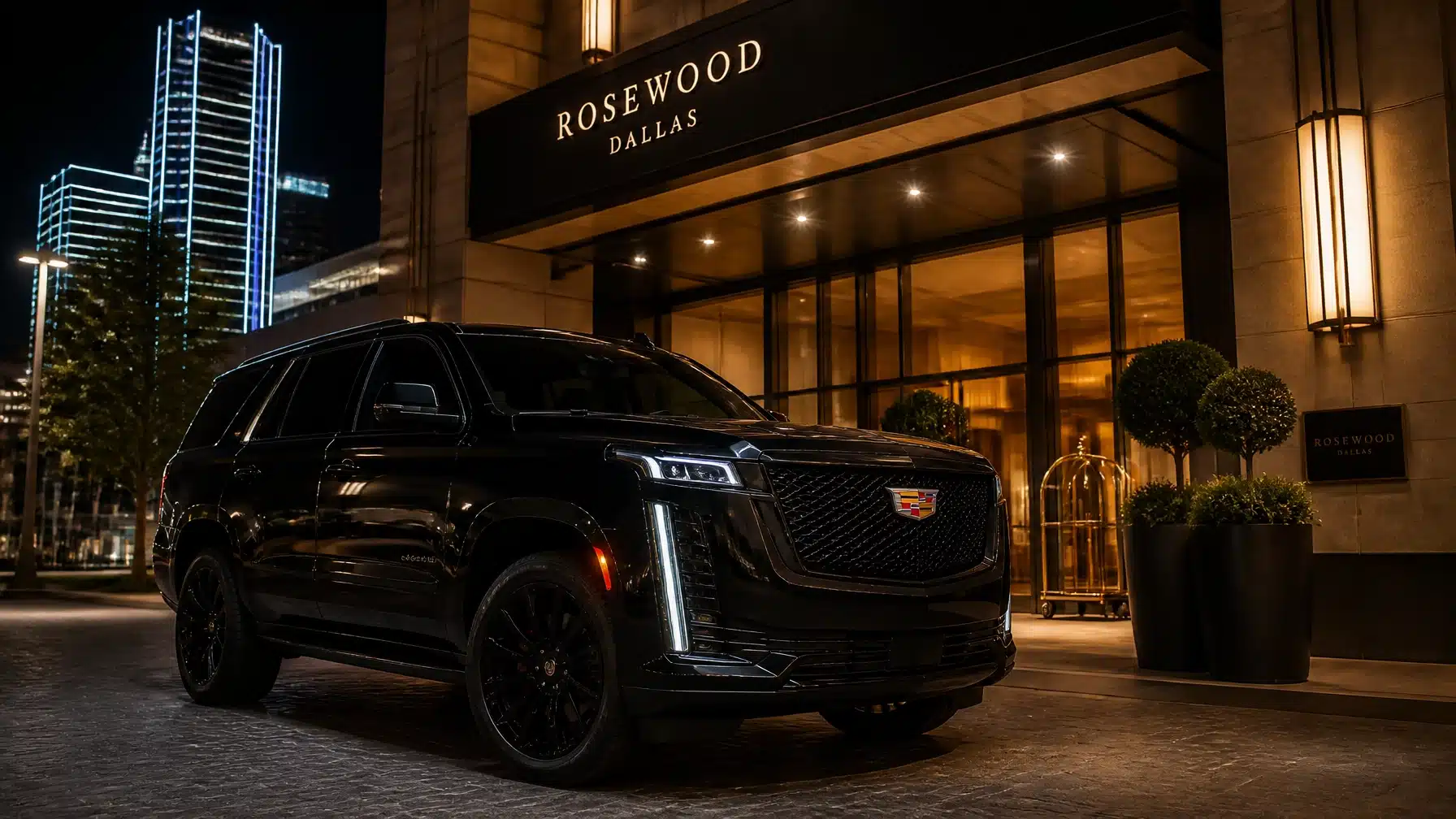 Black Car Service Plano TX | Luxury Rides | Yaya 1 black car service plano tx - luxury SUV at the Legacy Business District